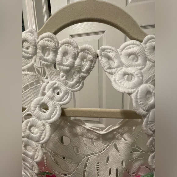 Lilly Pulitzer Razz Berry Catty Shack Sadie Romper Size 10 - Picture 13 of 13